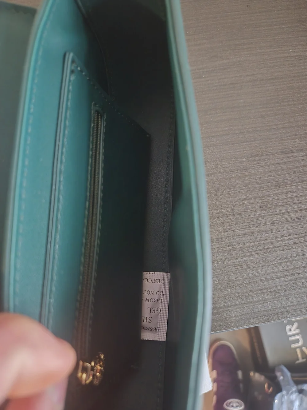 Valentino Orlandi Green Leather Shoulder Bag NWT Rwtail $168 - Picture 8 of 10